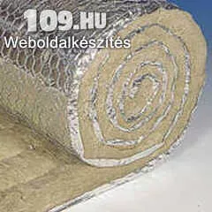 Dróthálós kőzetgyapot paplan alumíniumkasírozással, Paroc Pro Wired Mat 100 AL1