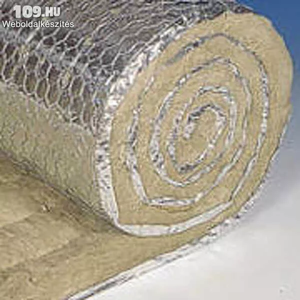 Dróthálós kőzetgyapot paplan alumíniumkasírozással, Paroc Pro Wired Mat 100 AL1